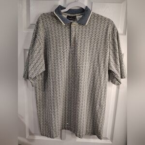 Puritan Polo Blue and White Classic Shirt